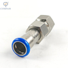 DN15 Sanitary Stainless Steel SS304 BS Single Clamp Female Threaded Union