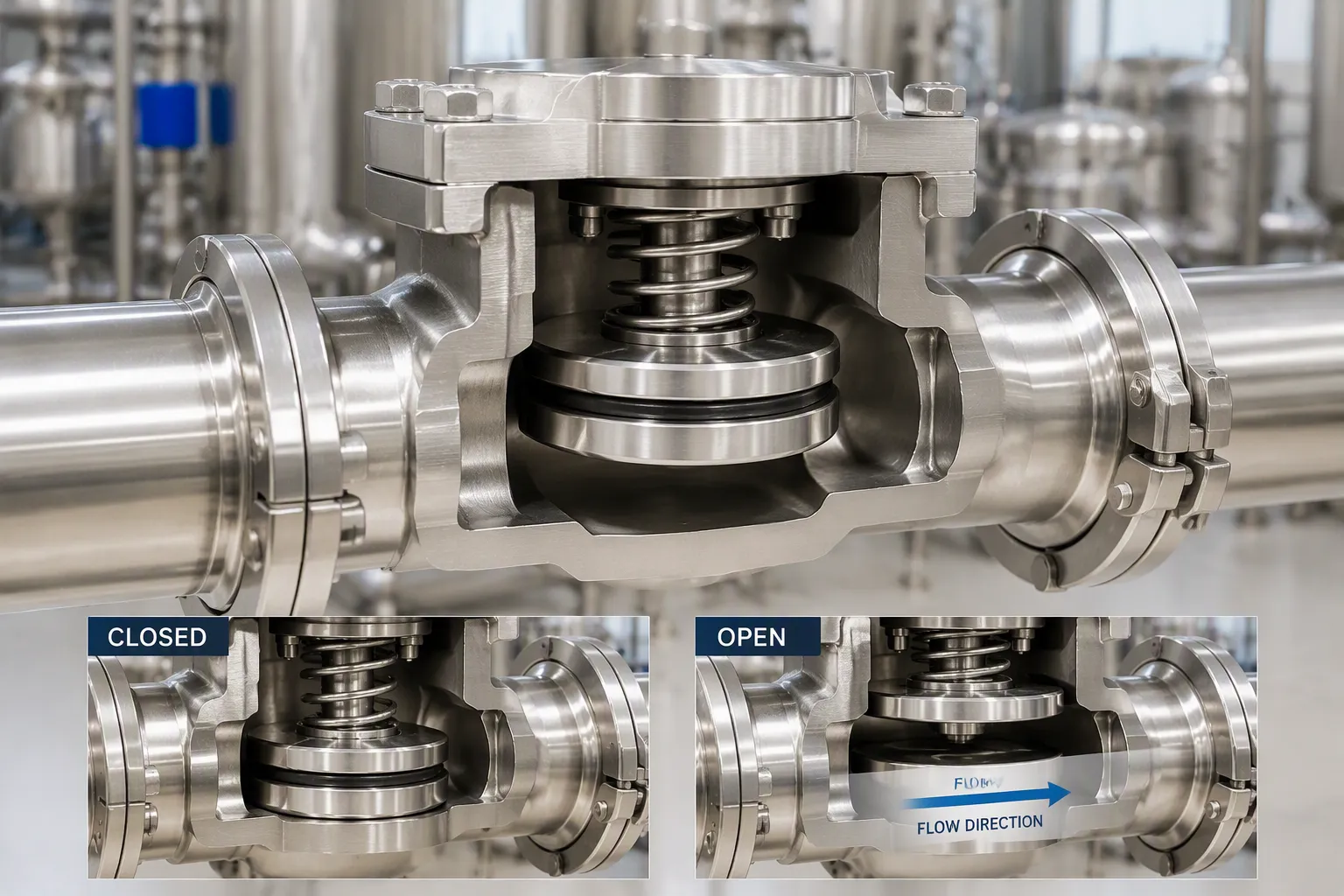 How Sanitary Check Valves Prevent Backflow