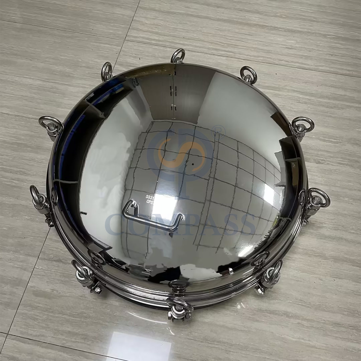 SS316L DN600 Sanitary Stainless Steel Manhole Cover Hygiene Mirror Polishing Outward Round Pressure Tank Manways with EPDM Seal