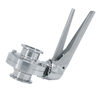 1 1/4inch 32mm Sanitary Hygienic Stainless Steel Food Grade SS316L SMS Manual Tri Clamp Butterfly Valve with Stainless Steel Multi-Position