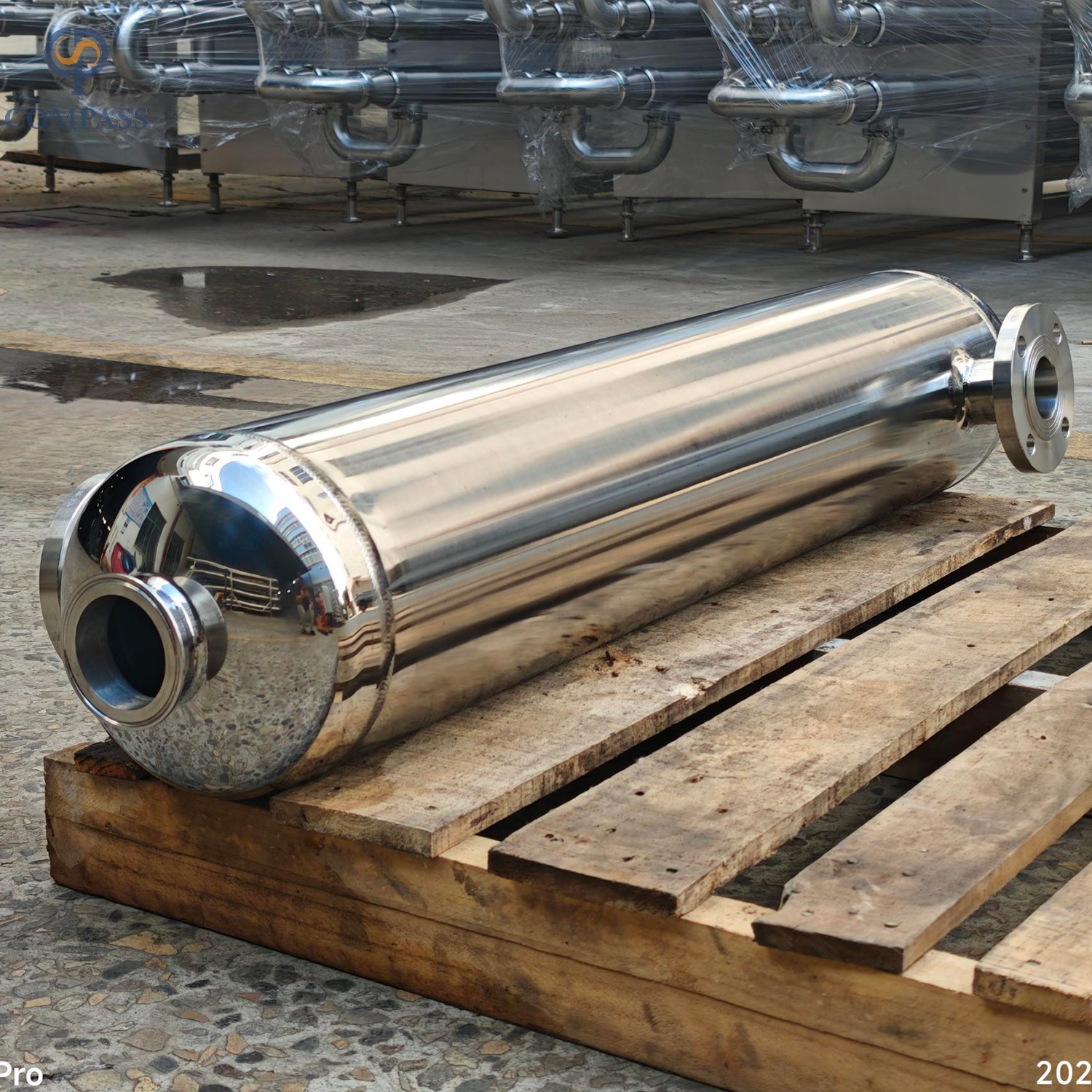 SS304 Food Grade Coiled Tube Heat Exchanger