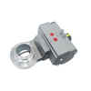 1/2inch 12.7mm Sanitary Hygienic Stainless Steel Food Grade SS304 Pneumatic Clamp Butterfly Valve with Pneumatic Actuator 