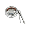 DN25 RD52×1/6 Sanitary Hygienic Stainless Steel Food Grade SS304 DIN Manual Weld Butterfly Valve with Stainless Steel Gripple Handle