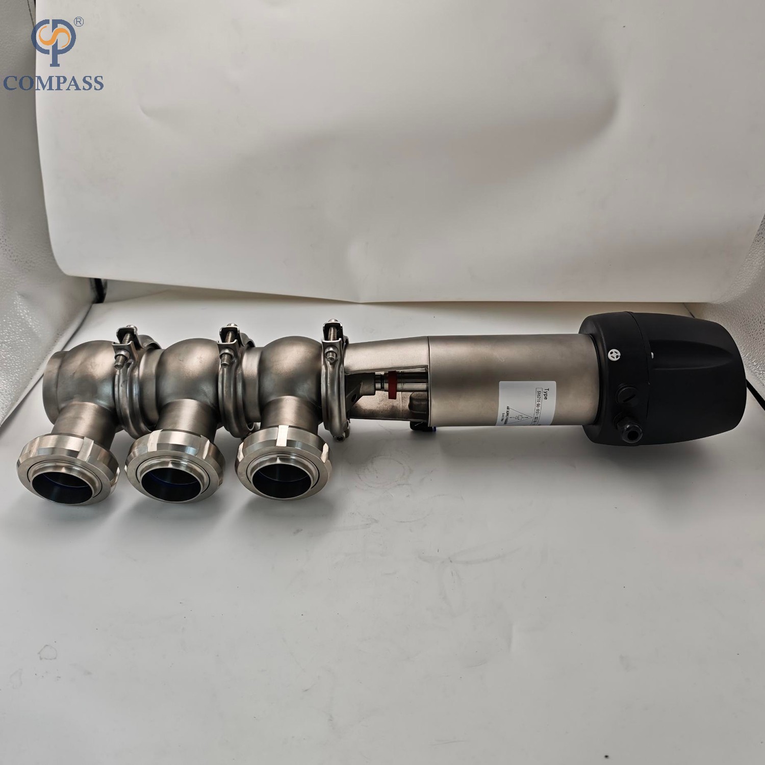 SS316L 111 TYPE PNEUMATIC UNION DIVERTER VALVE(NC)