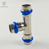 DN15 Sanitary Stainless Steel SS304 Equal Tee Press Fitting