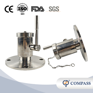 DN50 STAINLESS STEEL STAINLESS STEEL MANUAL FLANGE-THREADED HEAVY-DUTY BALL VALVE WITH BLIND NUT AND CHAIN