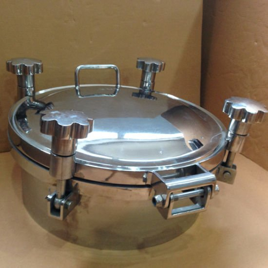 250mm SUS304 Manhole Cover with Stainless Steel Locking Knobs