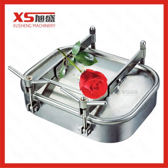 Stainless Steel Sanitary Square Shaped Tank Manway