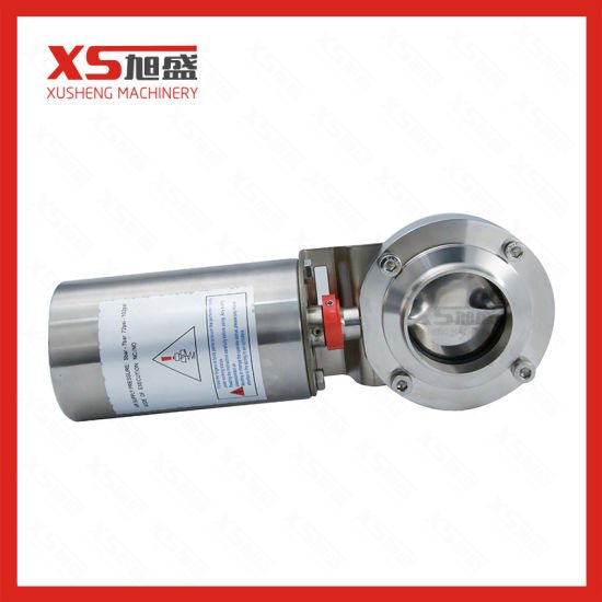 1&quot;-4&quot; Stainless Steel Sanitary Hygienic Pneumatic Air Spring Butterfly Valves