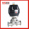 Stainless Steel SS316L Pneumatic Diaphragm Valve with Plastic Actuator