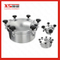 Yaa Model Stainless Steel Ss304 Sanitary Outward Round Pressure Manway