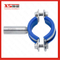 Stainless Steel SS304 Round Pipe Holder with Seat