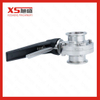 76.2mm Stainless Steel SS316L Sanitary Tri-Clamp Butterfly Valves with Handle