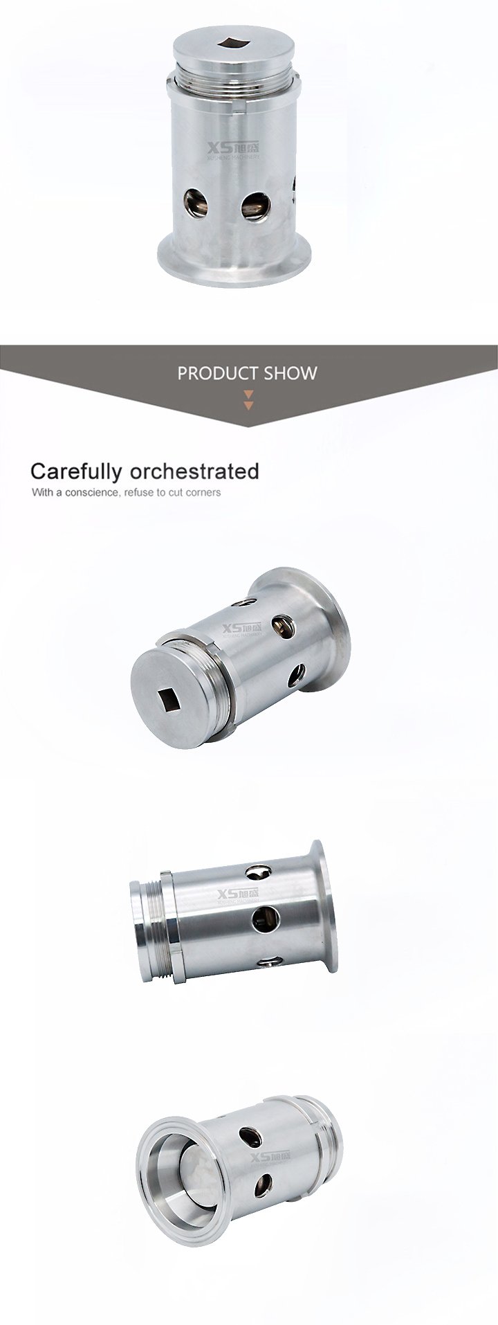 Stainless Steel Food Grade Sanitary Tank Vacuum Adjust Valves