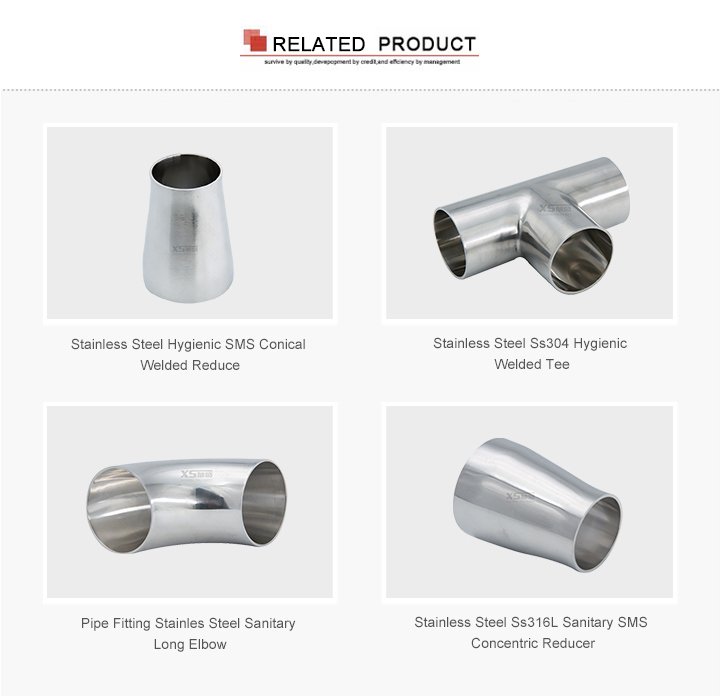 Stainless Steel Hygienic SMS Conical Welded Reducer