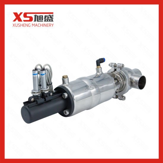 Sanitary Stainless Steel SS304 SS316L L Pneumatic Divert Flow Valve