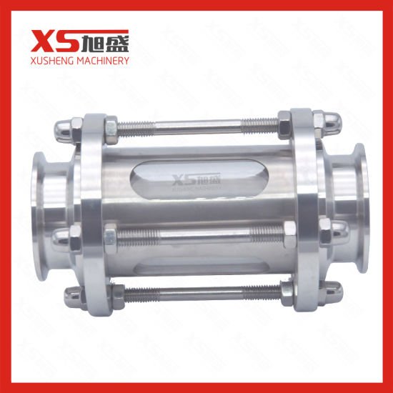 Stainless Steel Sanitary Clamp Sight Glass with Steel Net