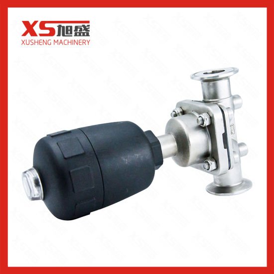 Stainless Steel 316L Tri Clamp Plastic Pneumatic Head Diaphragm Valve