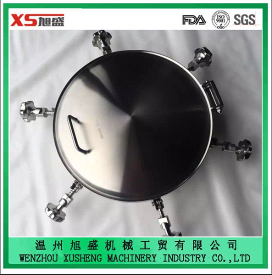 Stainless Steel AISI304 Food Grade Outward Oval Pressure Manhole Cover