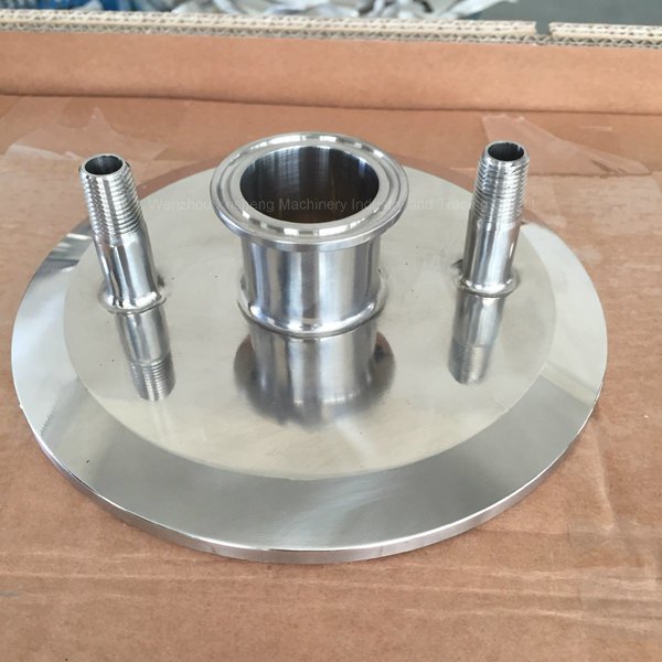 Sanitary Ss304 Tri Clamp Customized 12 Inch Cap with NPT Fittings