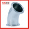 SS316L Stainless Steel Sanitary Clamping 45 Degree Elbow Bend