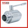 Stainless Steel SS304 Sanitary Weld Welding Straight Ball Valves