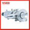Sanitary Pneumatic Elbow Type Clamped Tank Bottom Seat Valve
