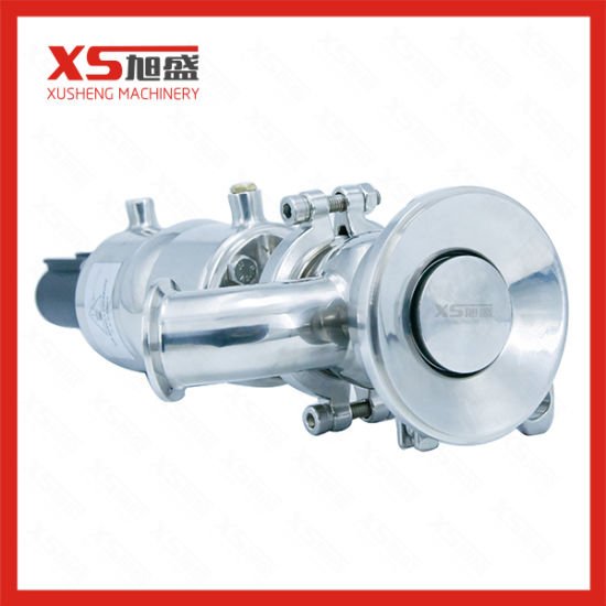 Sanitary Pneumatic Elbow Type Clamped Tank Bottom Seat Valve