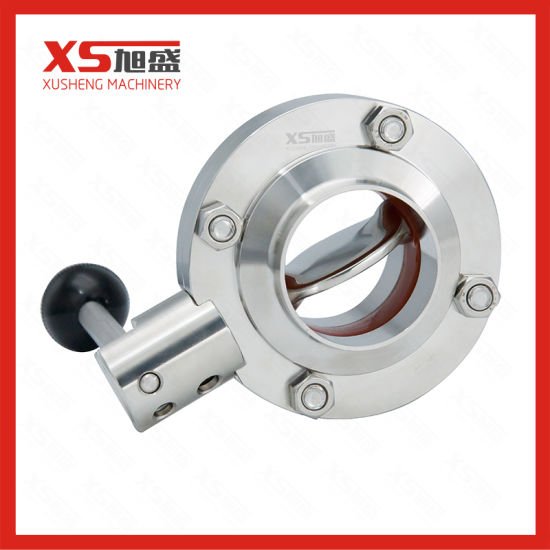 Stainless Steel Sanitary Hygienic Butt-Weld Butterfly Valve