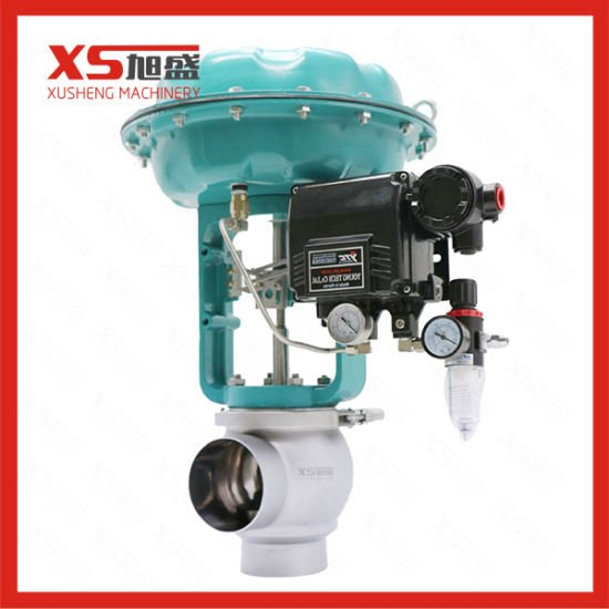 Stainless Steel Sanitary Electric -Pneumatic Flow Regulating Valve