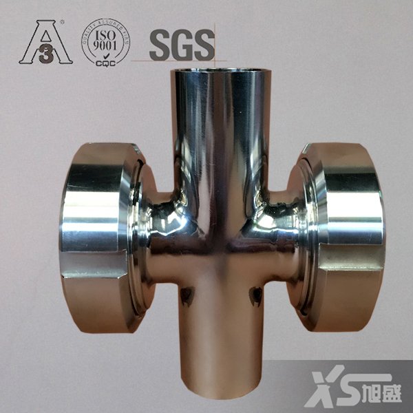 Stainless Steel Hygienic Sanitary Food Grade Cross Sight Glass for for Pipeline Industry