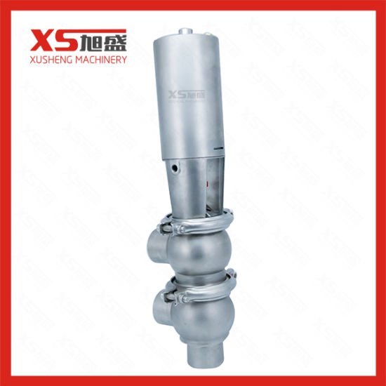 SS304 Sanitary Ferrule Type 3-Way Pneumatic Diversion Valve