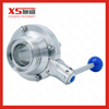 Stainless Steel SS304 SS316L Sanitary Butterfly Type Male Threaded Ball Valve