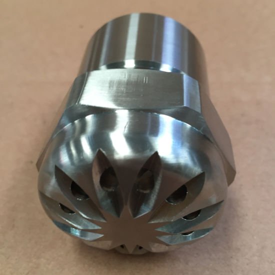 Small Droplet Size Dense Fog Nozzle with Multiple Flat Fan Patterns