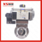 38mm SS304 Weld Pneumatic Actuator Butterfly Valves with Double Acting