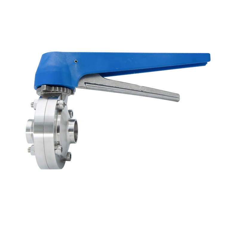 Stainless Steel Sanitary Tri Clamp Manual Butterfly Valves 