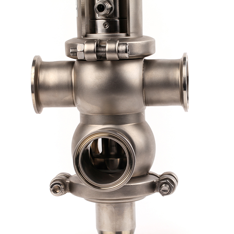 2.5 inch SS304 Sanitary Double Seat Mix-proof Valves 