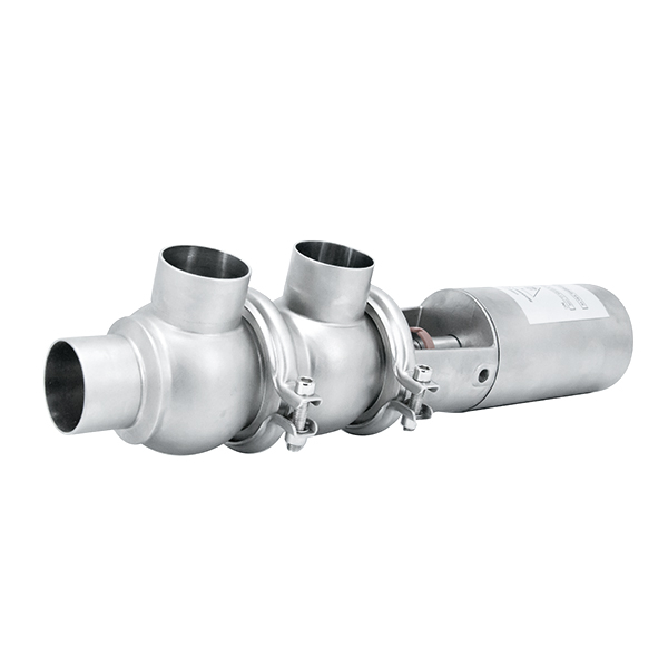 Sanitary Stainless Steel Weld Double Seat Pneumatic Mixproof Valve