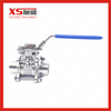 SS304 SS316L Stainless Steel Hygienic Sanitary Food Grade Welded 3 PC Ball Valve for Beverage Brewing