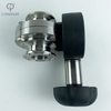 SS304L FOOD GRADE SMS MANUAL SANITARY CLAMPED MICRO ADJUSTMENT BUFFERFLY VALVE