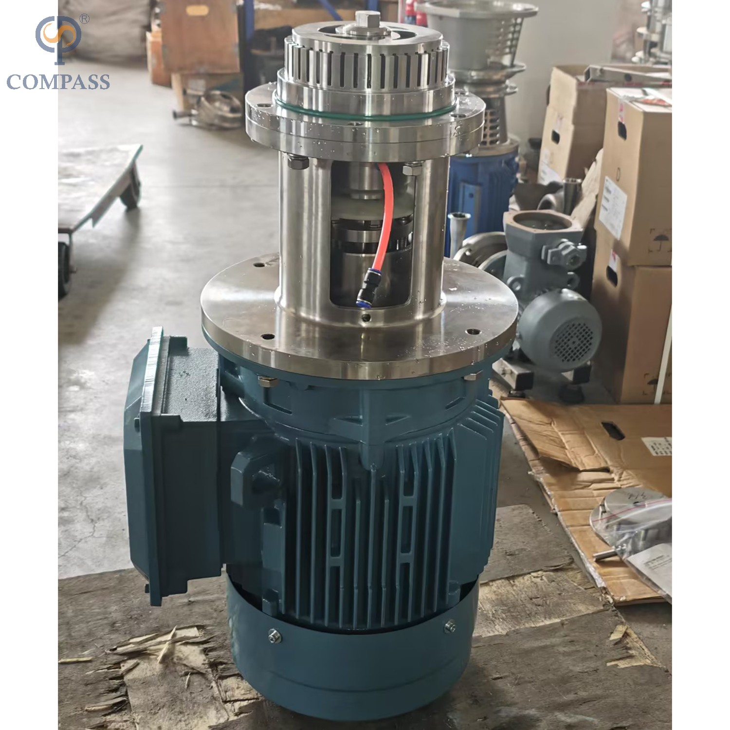 TRH-1-160-11KW SANITARY KETTLE TYPE HOMOGENEOUS EMULSIFYING MACHINE