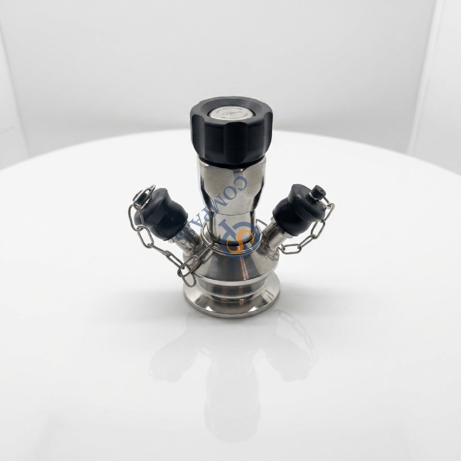SS316L DN10 TC25.2MM Microbiology Clamping Sampling Valve with Silicone Gasket