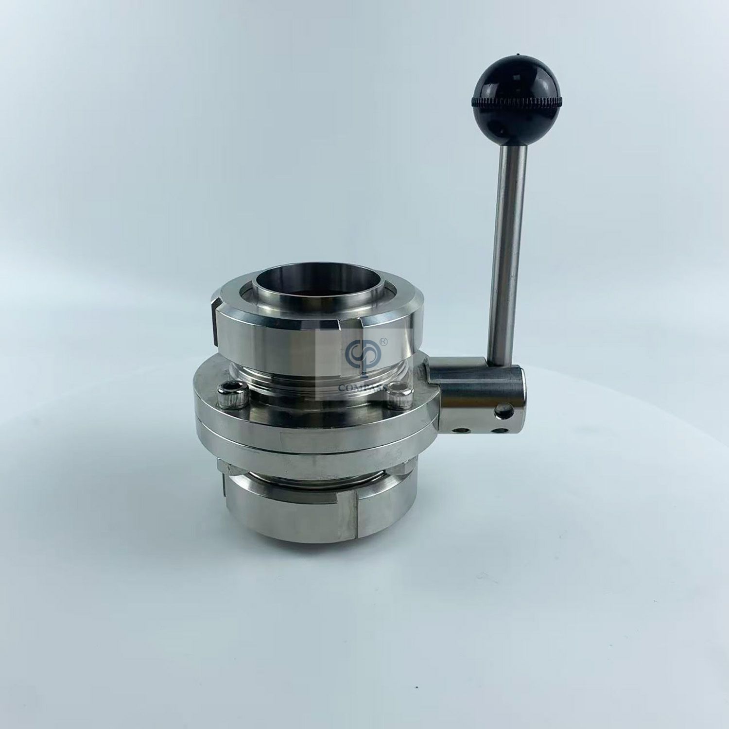 TC64MM SMS Manual Clamp Butterfly Valve with Plastic Duckbill Handle