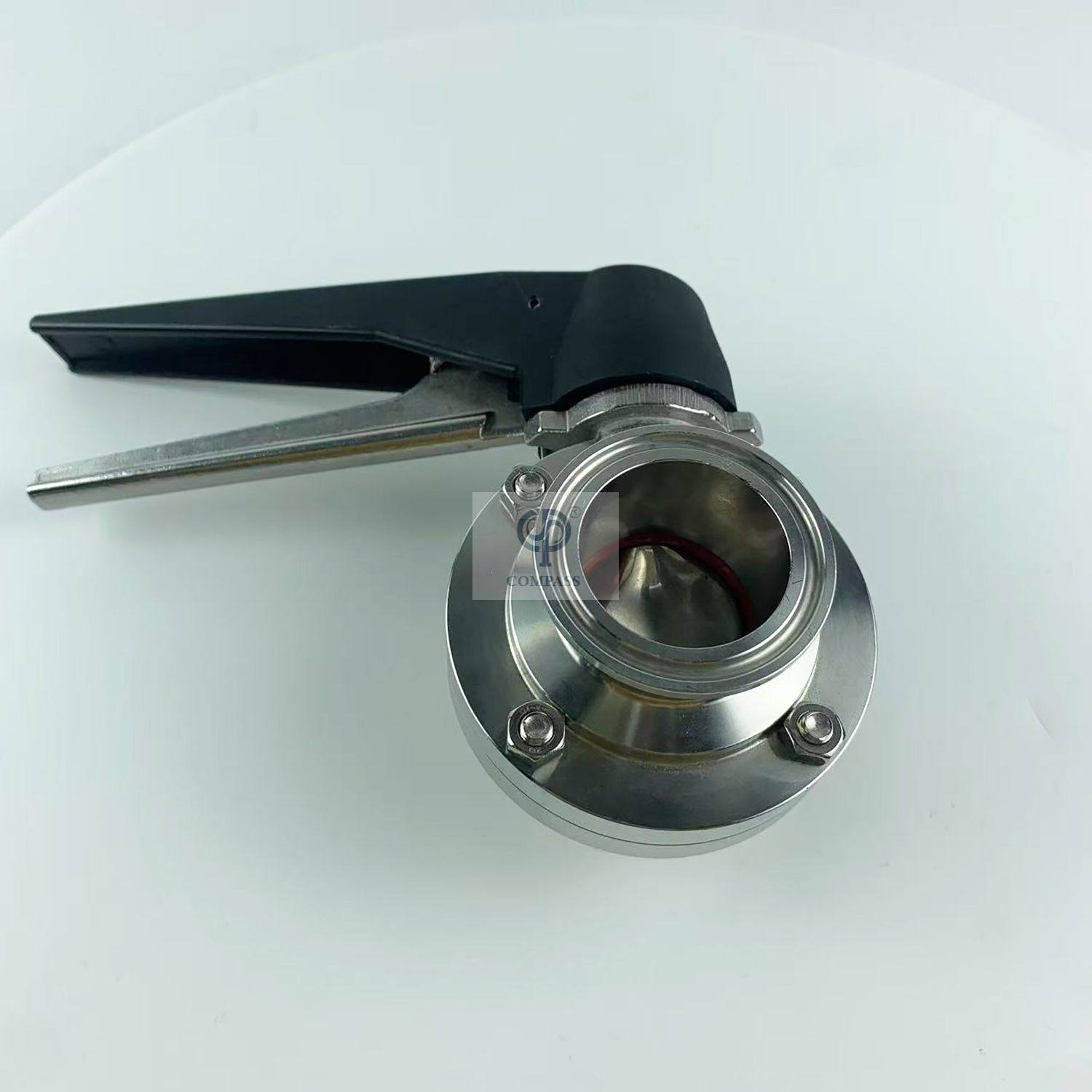 TC64MM SMS Manual Clamp Butterfly Valve with Plastic Duckbill Handle