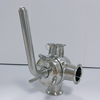 High Quality 38.1MM Sanitary Stainless Steel SS304 SMS Forging Manual Ferrule End Three Ways T-port Plug Valve with Silicone OEM