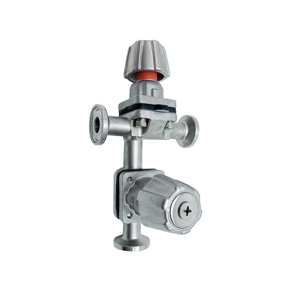 3/4Inch 19.05MM High Quality Sanitary Hygienic Stainless Steel SS316L Manual SMS Clamp Straight Diaphragm Vavle with Stainless Steel Handle
