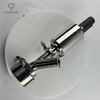 SS304 STAINLESS STEEL STERILE CLAMP PNEUMATIC ELBOW-TYPE LOWER TANK BOTTOM VALVES