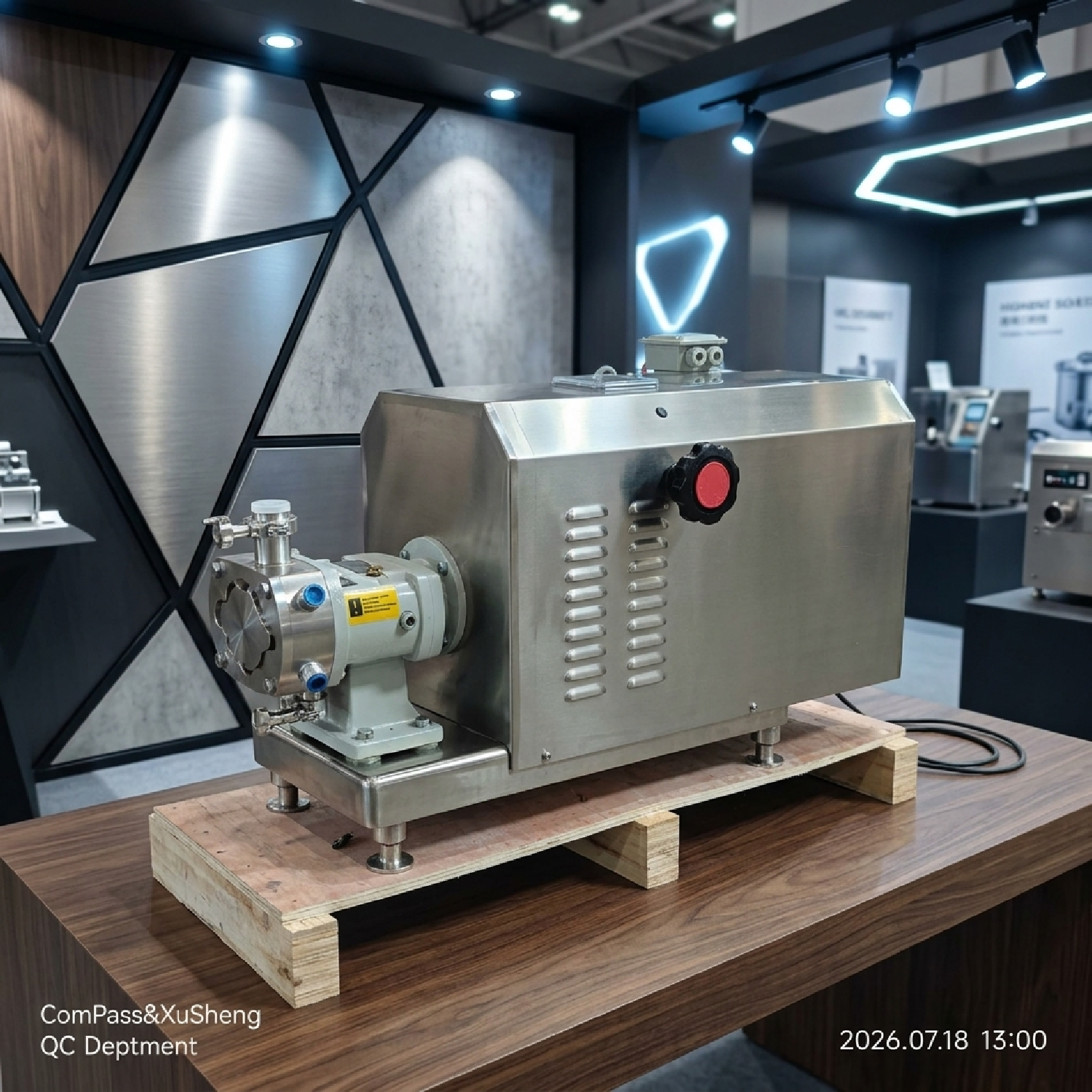 SS316L 3600L 2.2 KW Tri Lobe Rotor Stepless Variator Lobe Pump with Insulation Head
