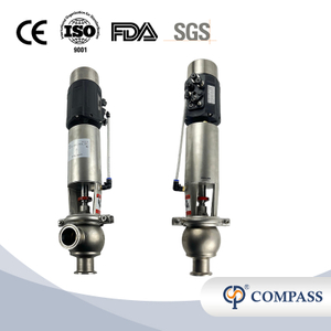 Stainless Steel Sanitary Sanitary TC Flow Regulator Valves With Control Head