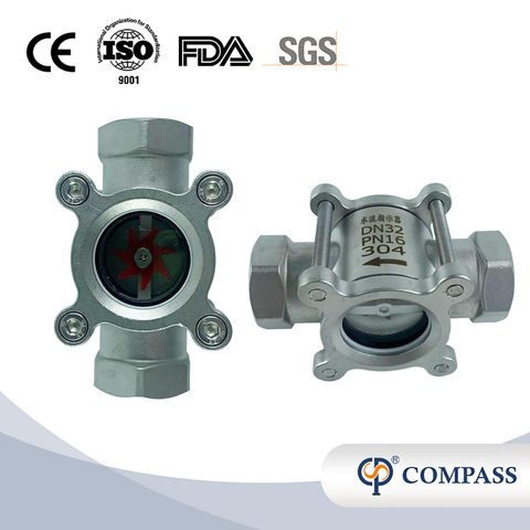 DN15 SANITARY STAINLESS STEEL PLUM BLOSSOM SIGHT GLASS